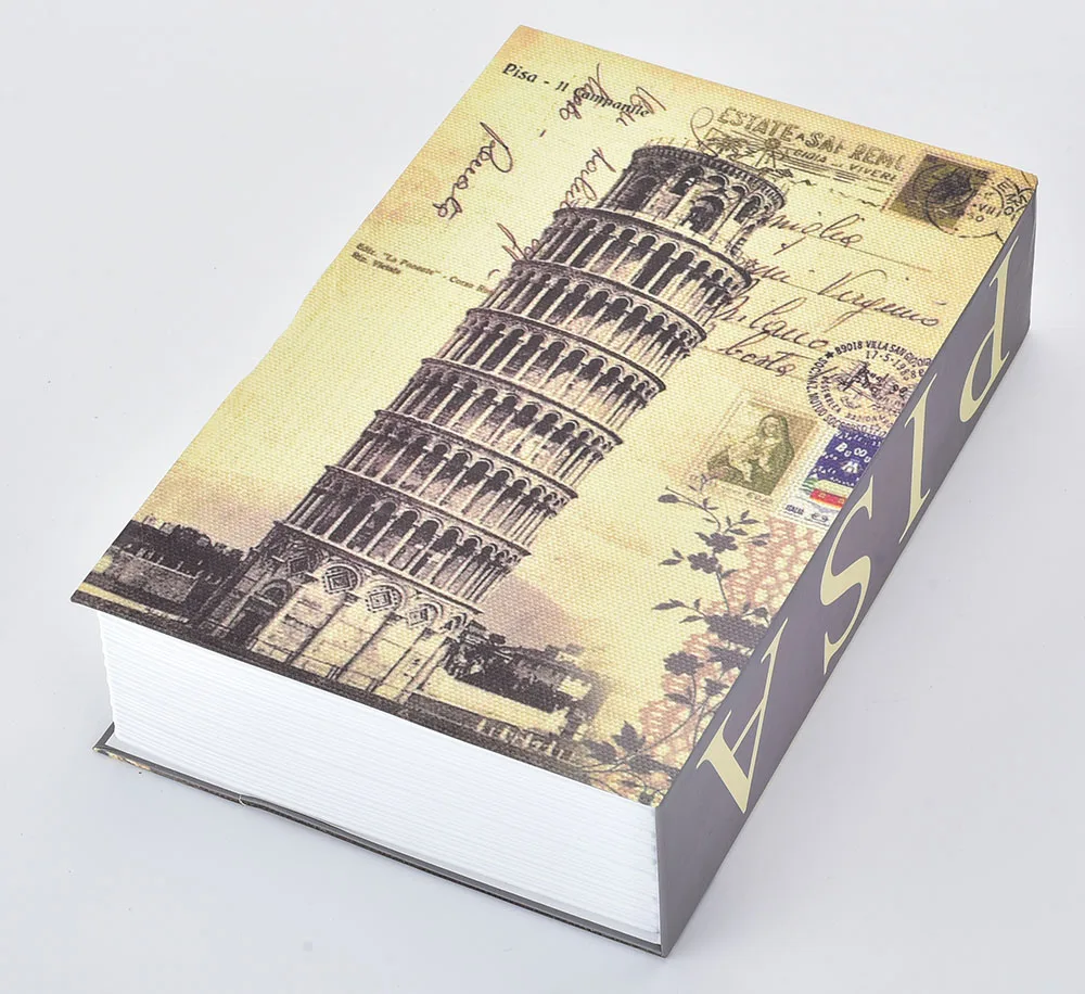 Dictionary Diversion Secret Hidden Book Style custom key type saving book money box with padlock
