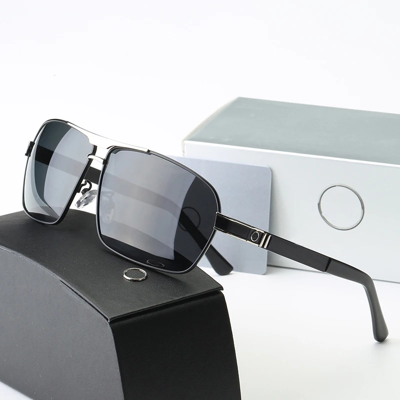 2023 men metal square sunglasses car brand sunglasses driver special polarized glasses driver sun glasses