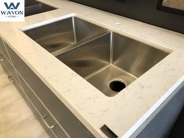 Artificial kitchen worktop/solid surface countertop/artificial quartz worktop stone stair