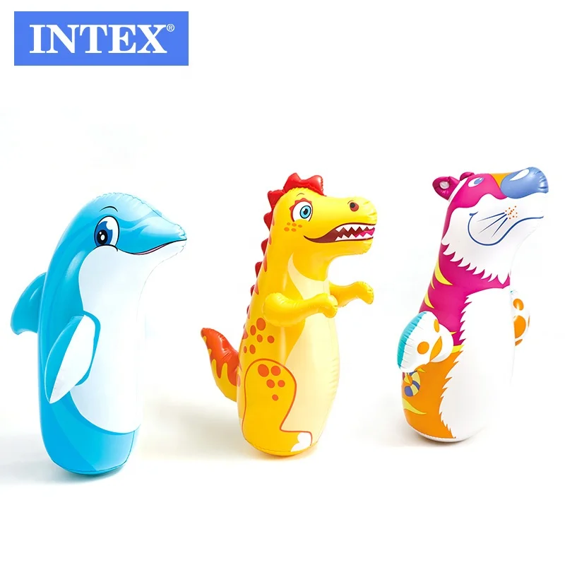 Intex 44669 Adult Punching Dummy PVC Inflatable 3-D Bop Bag Animal design Bop Bags
