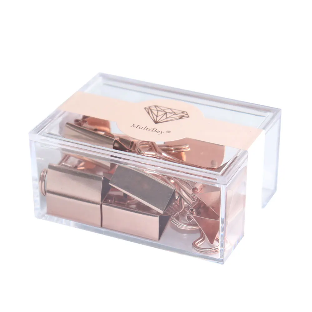 Металлические зажимы для связывания из розового золота 19 мм