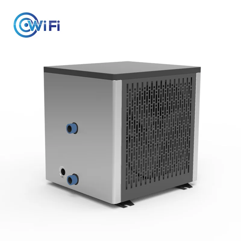 Домашний портативный тепловой насос для бассейна R32 wifi play и plug вертикальный 5 кВт мини-размер