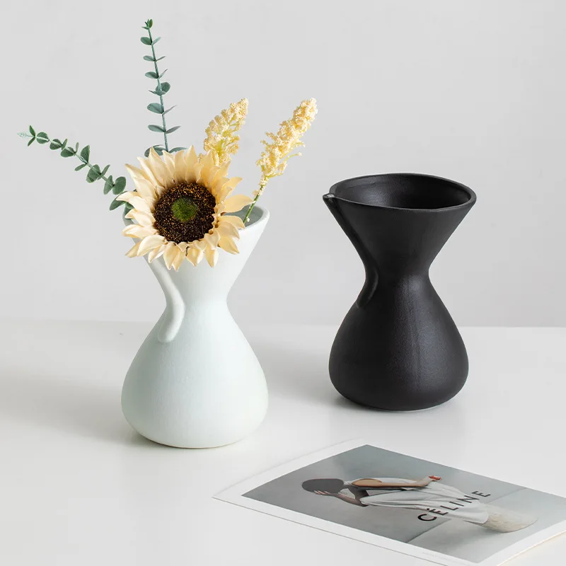 Home Vase Decor Modern Nordic Ceramic Flower Vase Ceramic Living Room Vase for home decor