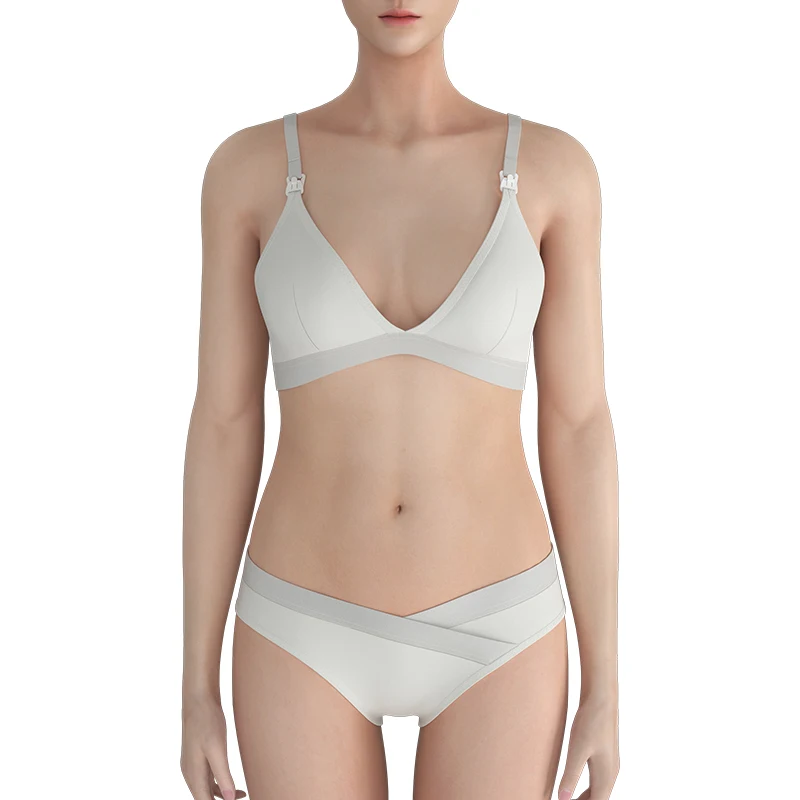 Soft maternity & nursing bras women underwear lingerie sexy bra & brief sets