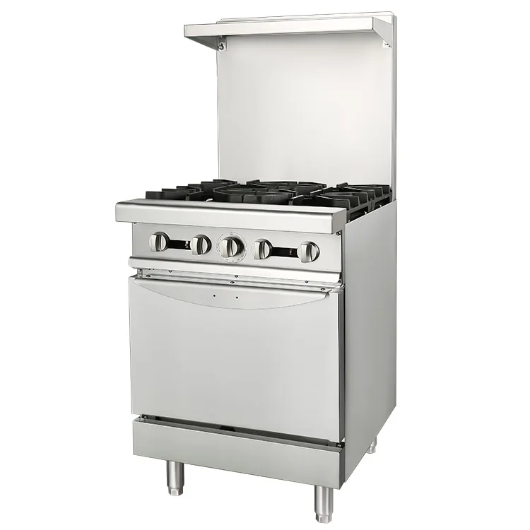 Commercial Counter Top 4-Burner Gas Cooker Range with High Quality