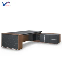 Unique Design luxury boss design office furniture wooden W68 office furniture oem table mesa de oficina de madera