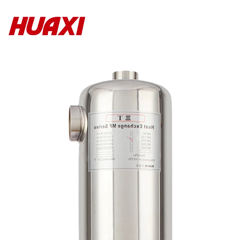 Factory Wholesale Stainless Steel Shell and Tube Pool Heat Exchanger Efficient Water Heat Pump for Swimming Pool