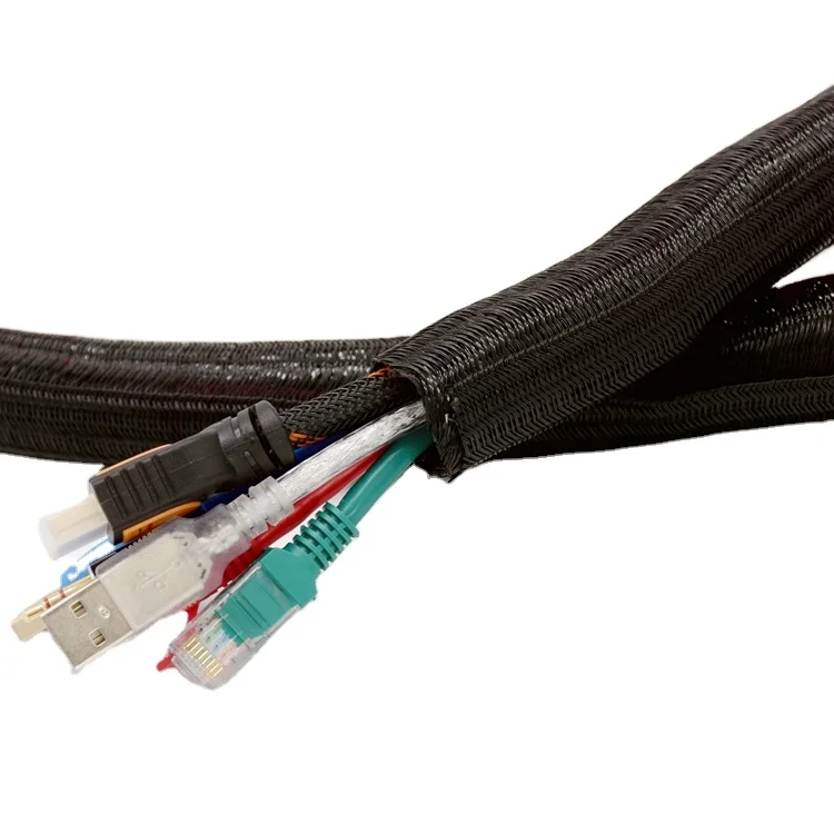 Chinese Factories Split Braided Sleeving Loom Cable Wrap