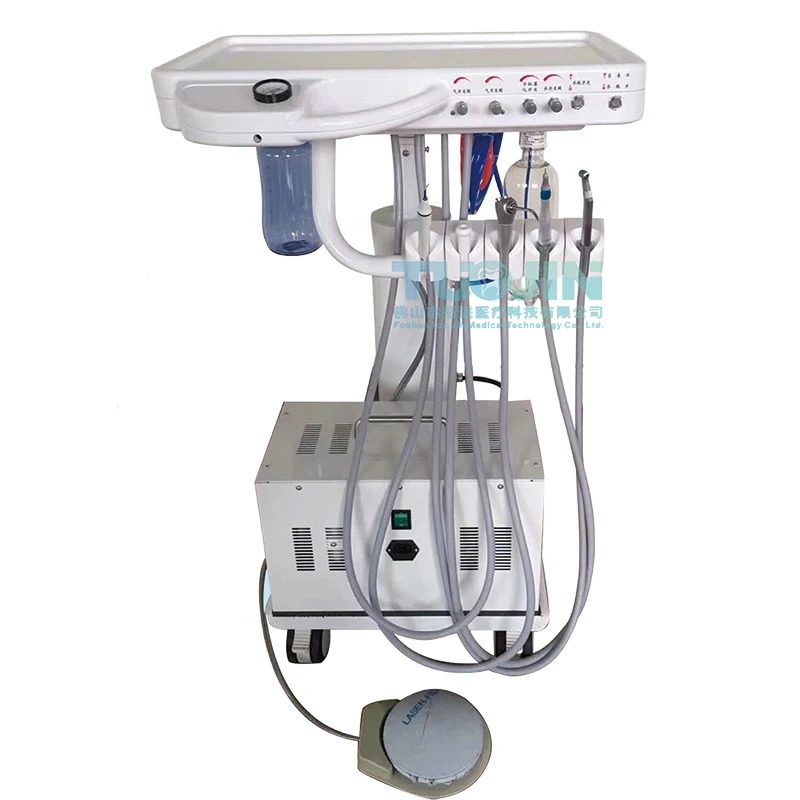 Animal Dental Equipments Trolleys Mobile Treatment Sets Delivery Portable Dental Unit Cart Dentist Lab Veterinary Instrument