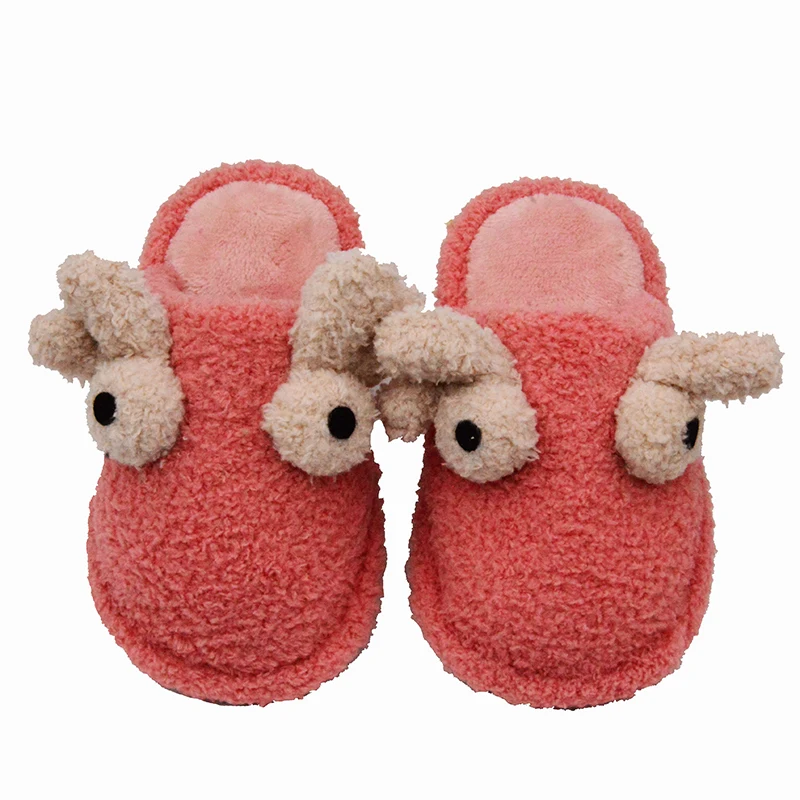 Hot Selling Cute Soft Winter Warm Girls Toddler Slides Flat Slippers for Kids