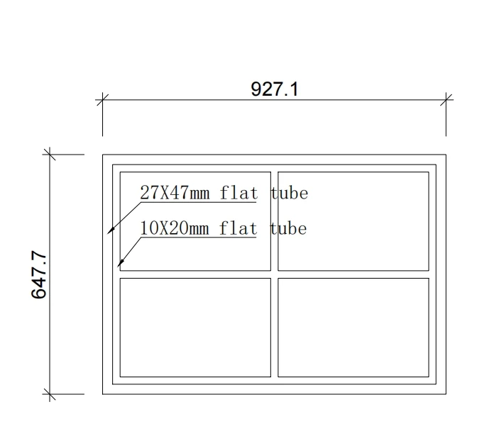 5+6A+5 mm Tempered Glass Steel Fixed Windows Simple Steel Window Grill Design