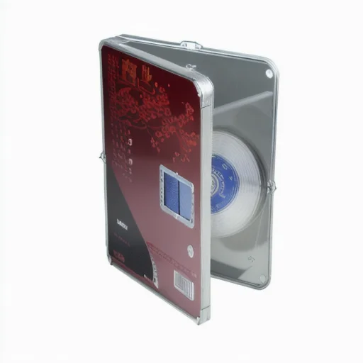 China manufacturer OEM rectangular metal CD/DVD storage tin box dvd case box