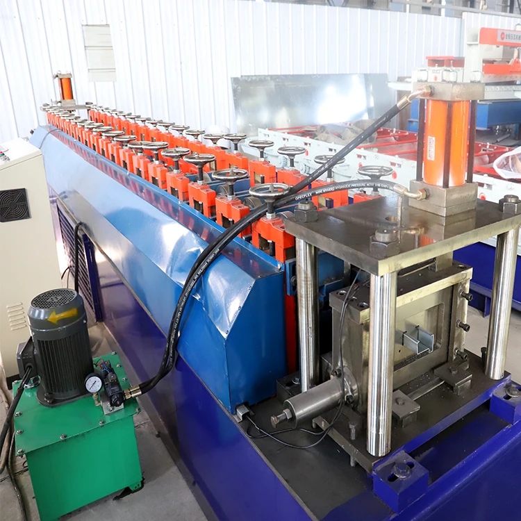 
Light steel main channel making iron door frame forming machinery 