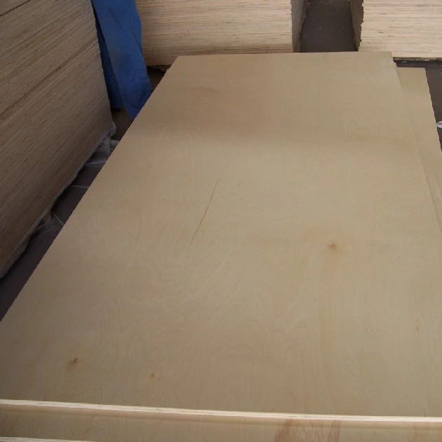 Wholesale 3mm 6mm 18mm Wood Veneer Plywood Sheet 4x8ft Birch Plywood