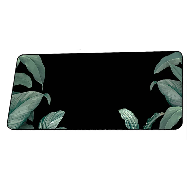 300*800MM Large Banana Leaf Mousepad Anti-Slip Natural Rubber With Locking Edge Mouse Mat