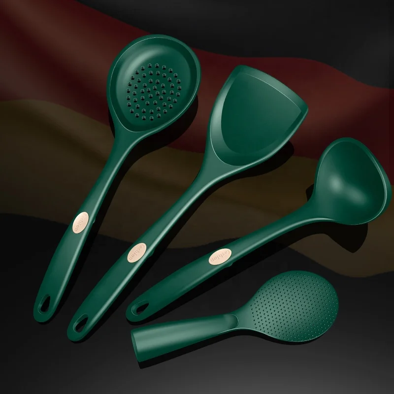 Food Grade Cooking Silicone Spoon Set For Kitchen Restaurant Heat Resistant Non-Stick Spatula