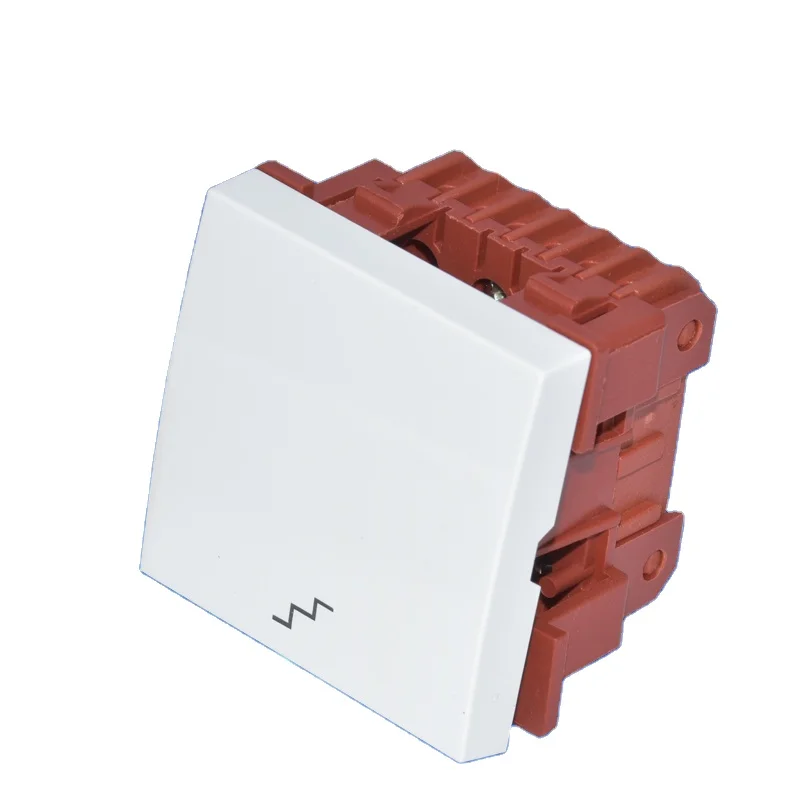 power switch wall mount switch socket 2 gang 250V 10A 45*22.5MM PC inflame retardant white XJY-QB-06 250V 10A