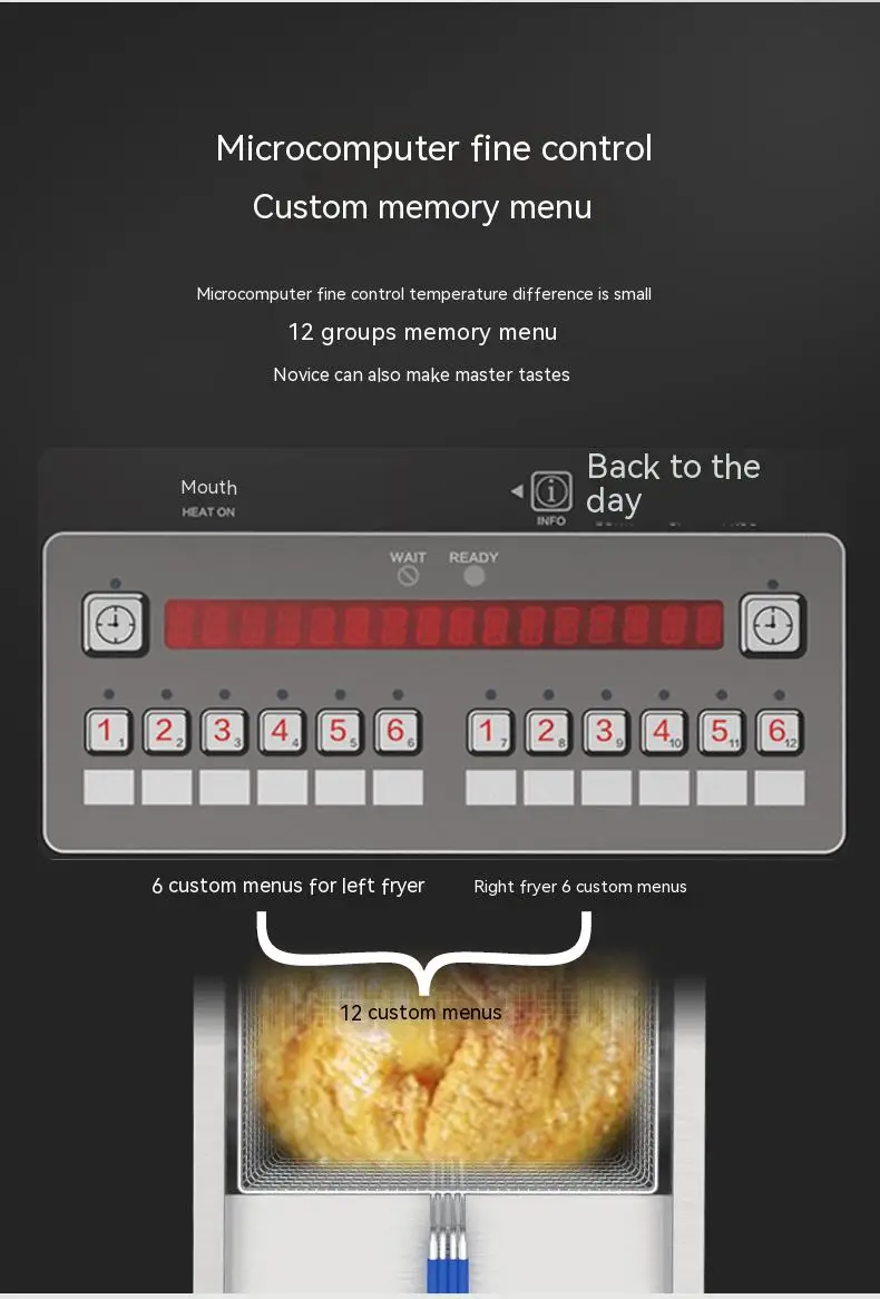 Factory Direct Hot Sale Commercial Deep Fryer Large Capacity Electric Fryer Stand French Fry Skewer Single Cylinder OFE-126