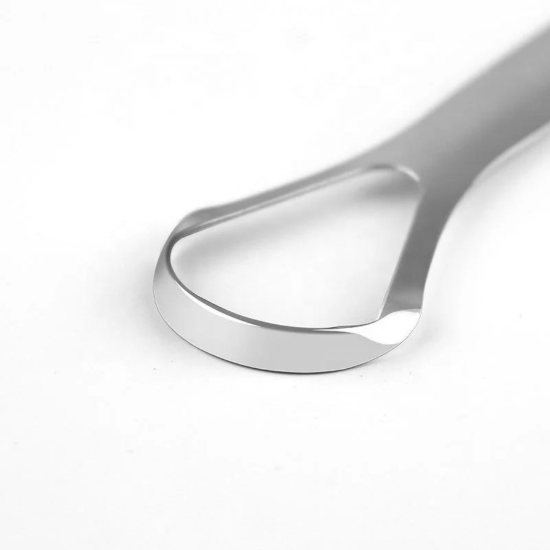 Stainless Steel Oral Care Cleaning Tongue Scraper Fresh Breath Reusable Tongue Scraper