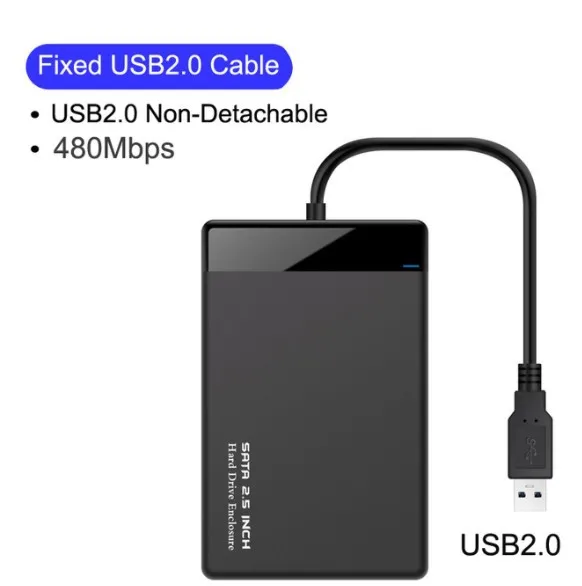 2.5 inch USB3.1 type C to Sata HDD mobile hard disk enclosure CaseTool Free 5Gbps Support 6TB UASP Protocol Hard Drive Enclosure