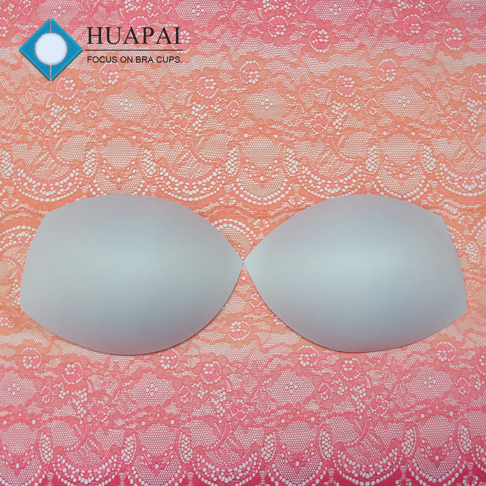 Free samples bra pad popular shape molded foam bra cup for bikini