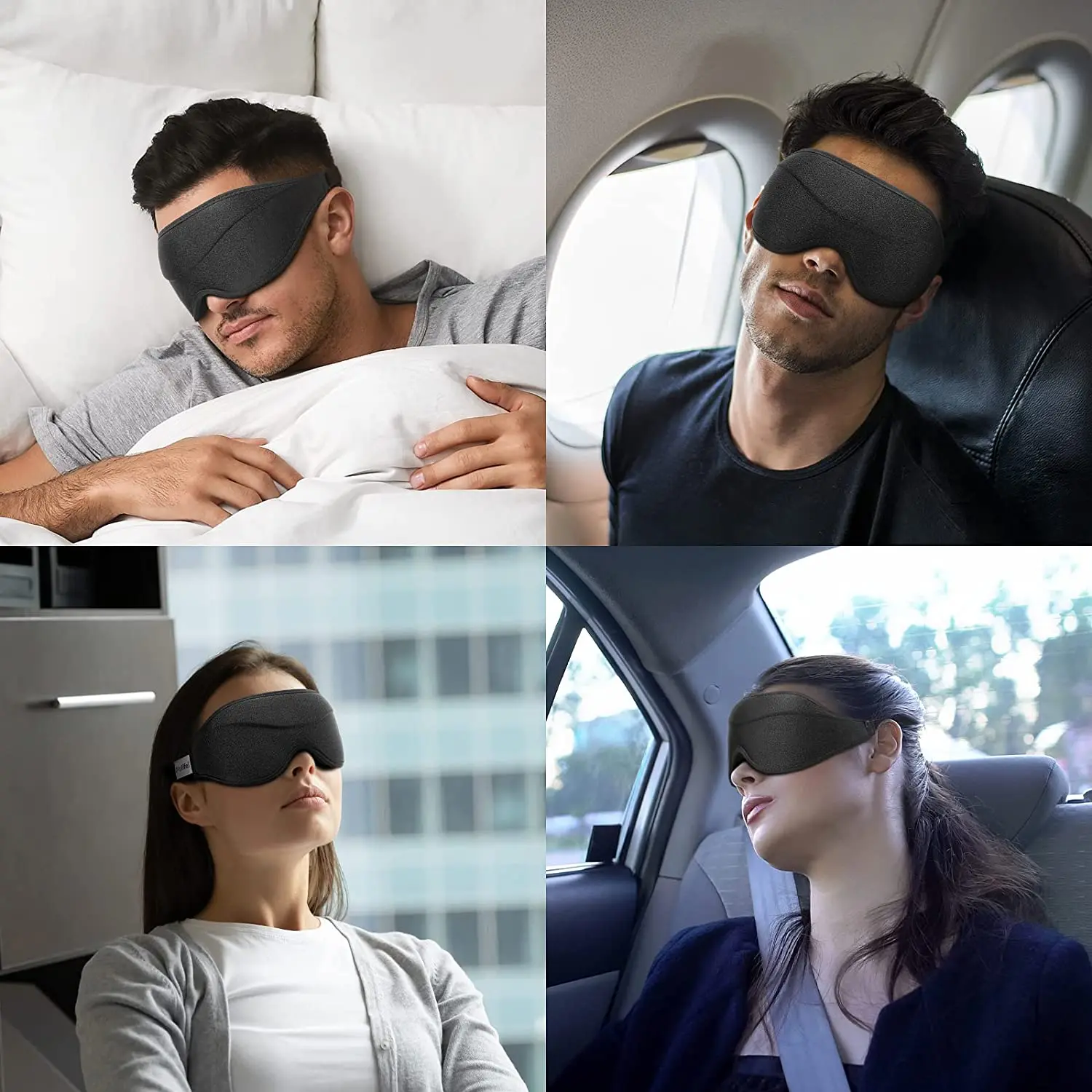3D Sleep Mask Palifel  Contoured Cup Sleeping Mask Blindfold Sleep Eye Mask for Women Men