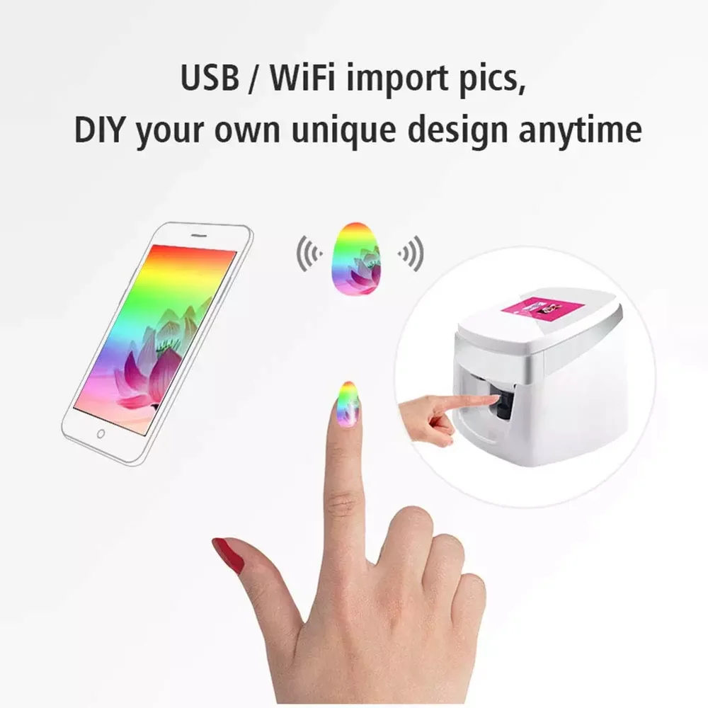  Good Price Nail Printer Supplier DIY different pattern nail polish printer machine multifunction