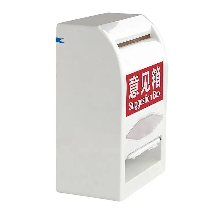 Custom Public Suggestion Box Mailboxes Plastic Charity Donation Letter Box With Lock ballot boxes