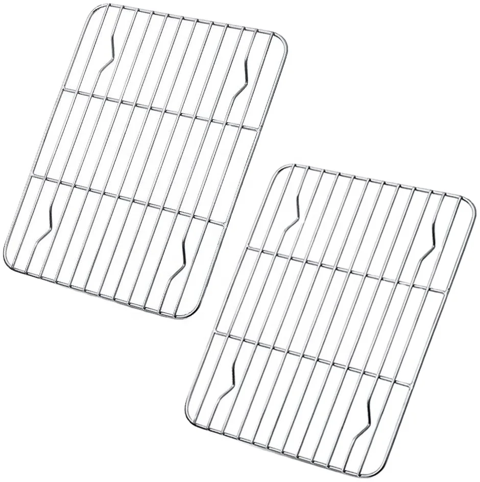 304 Stainless Steel ,High temperature resistance, Multi Sizes, Rectangle baking grill with Legs