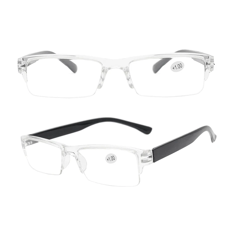 Пользовательские прозрачные пресбиопические очки анти-синий свет цельные очки для чтения с диоптрией + 1,0 до + 4,0