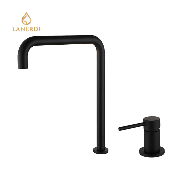 Modern Two hole widespread brass bathroom sinks basin faucet black taps robinet torneira banheiro  griferia