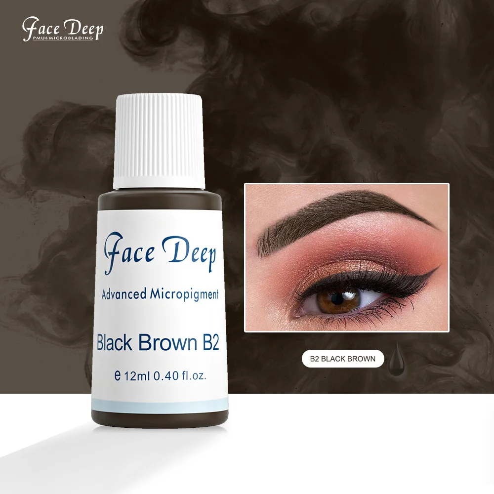 Facedeep Permanent Makeup Pigments ASH Brown permanent makeup pigments Liquid Eyebrow Tattoo Ink