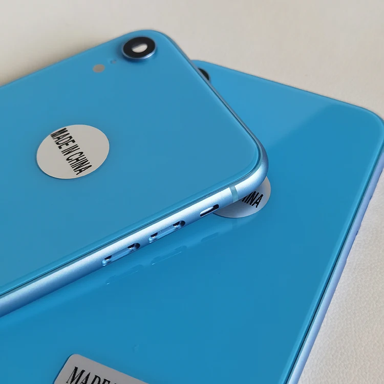 New Mobile Phone Back Cover Case Housing For Iphone XR Full Body Middle Frame With Logo flex kits glass replacement