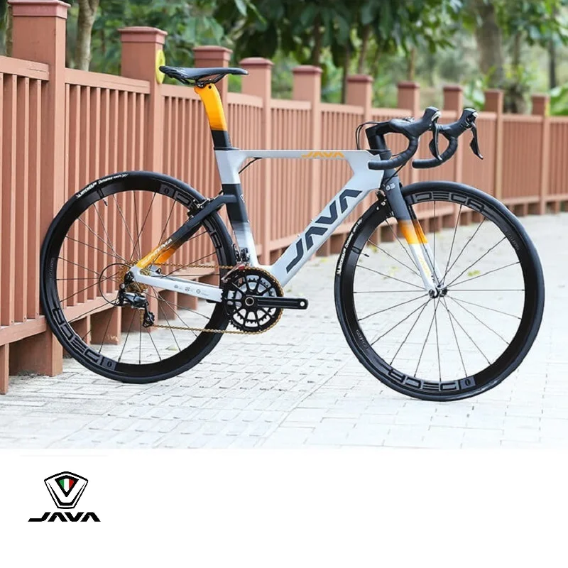 JAVA SUPREMA Carbon Fiber Road Race Bike Gravel 105 Groupset Wholesale  Light Strong Shimano  Multicolor  Full Carbon Bicycle