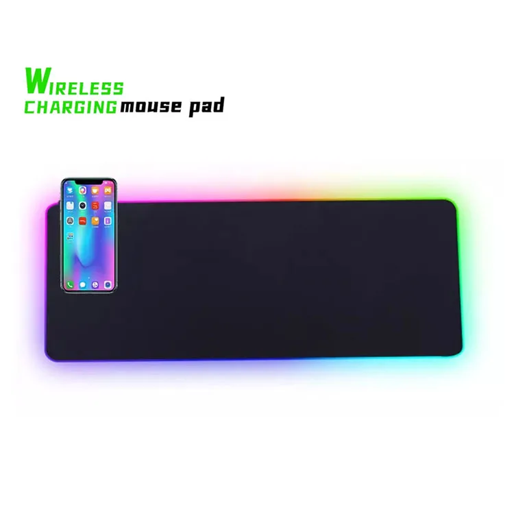 Custom Logo Printed Wireless Mouse Pad Charger Mouse Pad Gaming RGB Large , PC Wireless Mouse Pad For Gaming USE