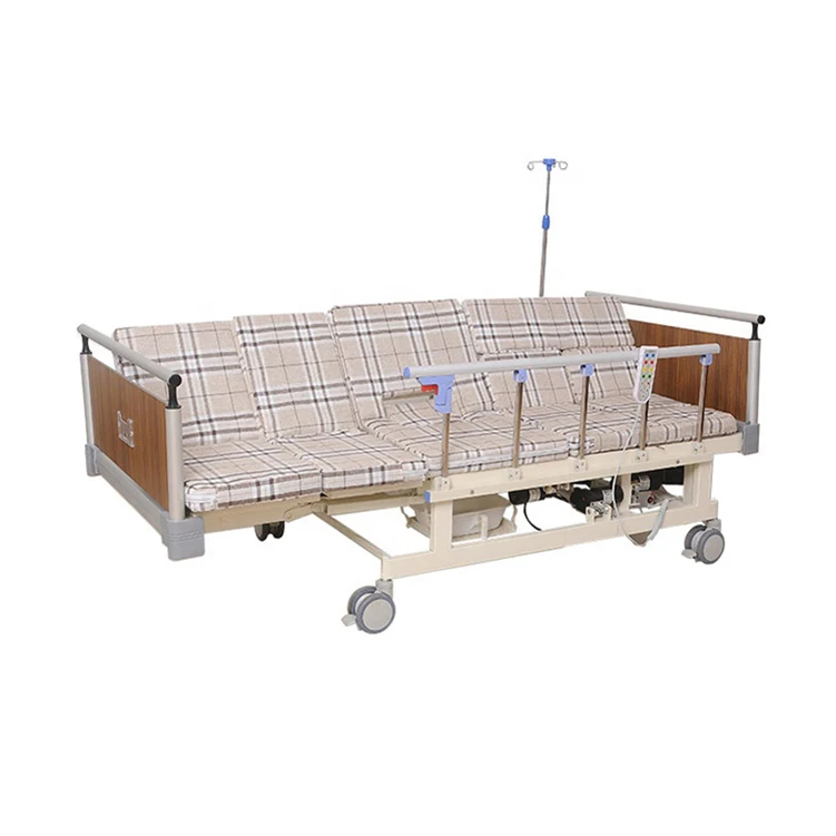 Factory Customized Wholesale Manual Multifunction Electric Manual Home Care Bed with Commode for Elder