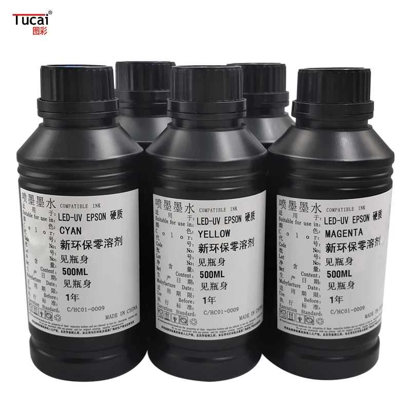 Высококачественные светодиодные УФ-чернила для Epson DX5 DX7 DX10 XP600 TX800 4720 1390 1800 5113 мобильного телефона/стекло/металл