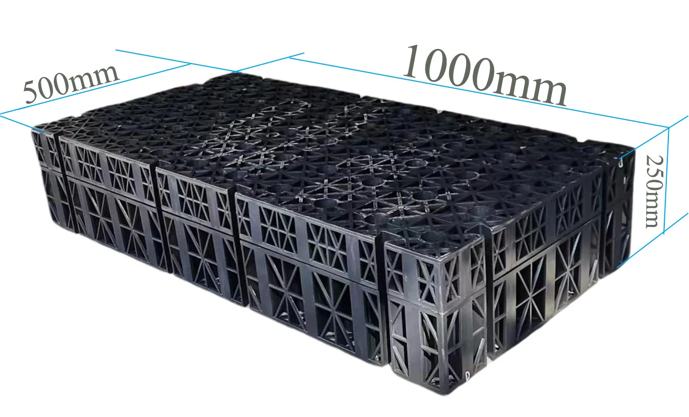 PP Material Rainwater collection drainage cell tank Module Systems  Underground Modular Geocell Tanks