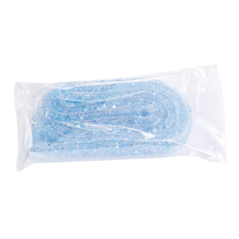 Xichuan Wholesale 1.2cm Width Jelly Resin Strips Non Hotfix Stones Self-Adhevise Rhinestone Trim Sticker For DIY Tumbler