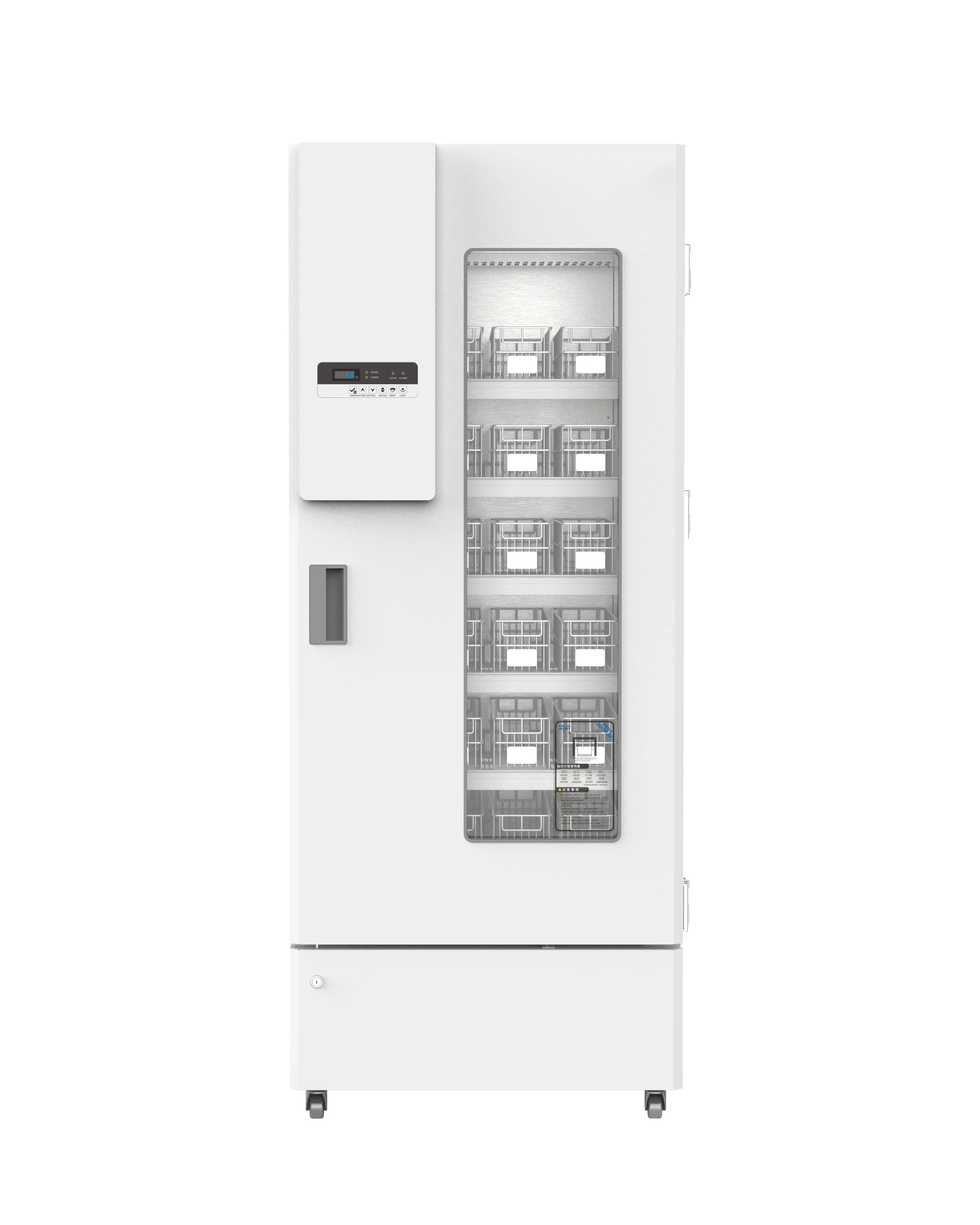 618L 4 Degree High Performance Medical Fridge Lab Blood Bank Refrigerator with Freezer