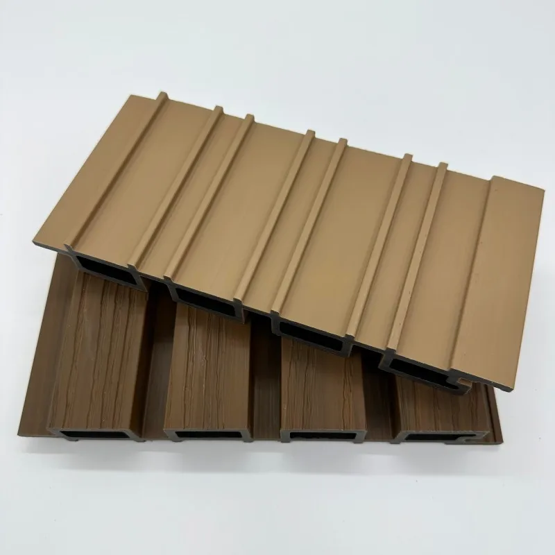colourful customizable Waterproof wood look wpc Wall Panel Cladding Indoor hollowed Wpc Panels for Interior Decoration