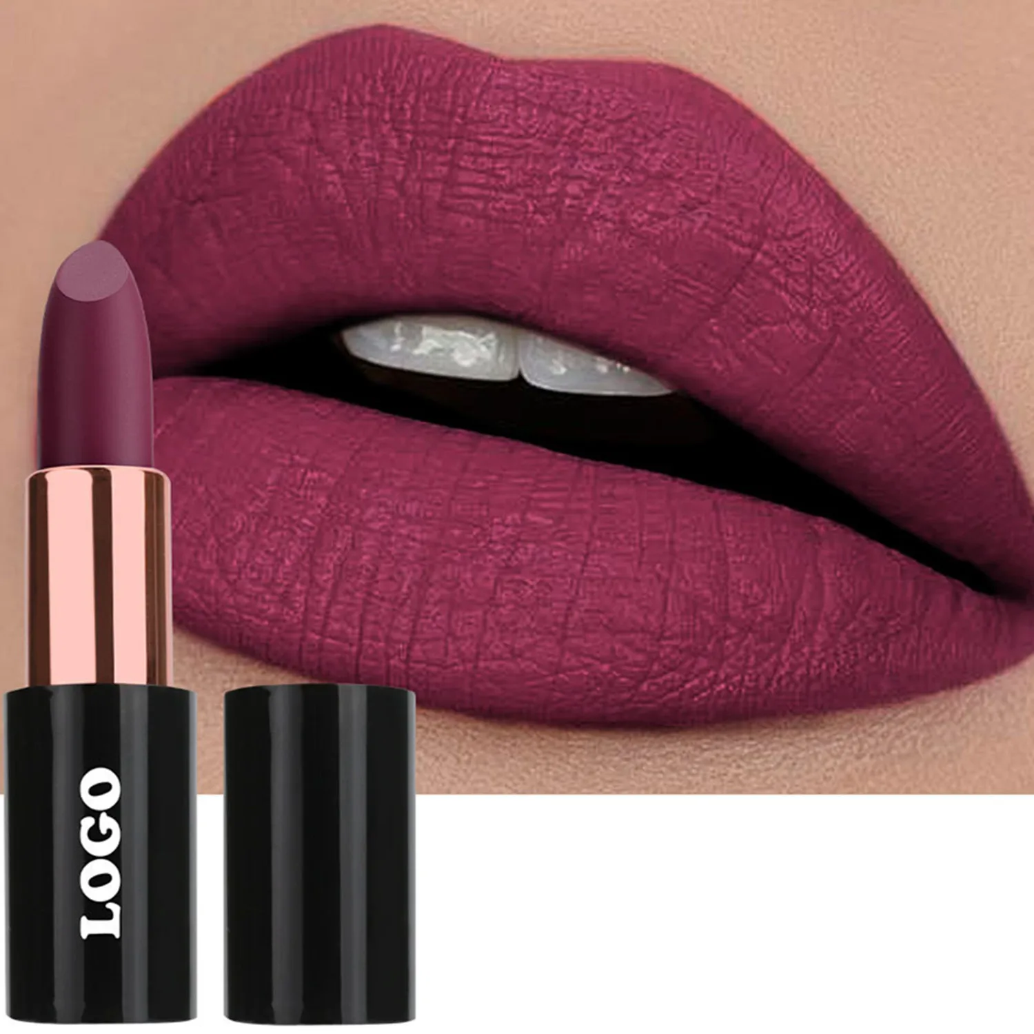 Custom Low Moq Vegan Cruelty Free Private Label No Logo Luxury Vegan Makeup Lipstick Nude Solid Matte Lipstick