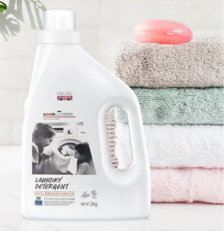 Factory Supplies OEM 2KG Low Foaming Clothes Cleaning Fragrance Liquid Laundry Detergent