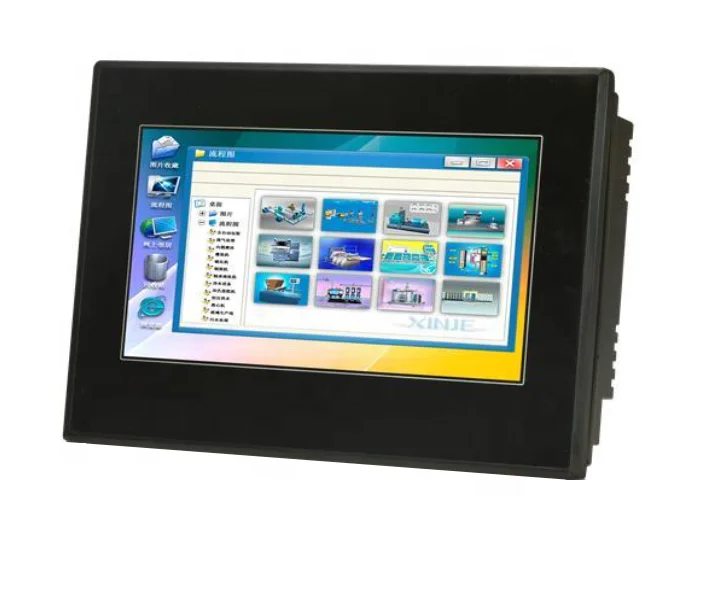 New Industrial control panel 7 inch HMI & PLC screen touch screen Integrated RS485 remote motor controller and display HMI PLC