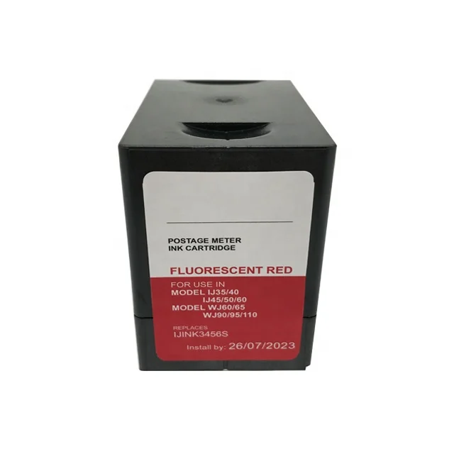 IJ-40 IJ-45 CARTOUCHES ENCRE POUR MACHINE AFFRANCHER NEOPOST IJ35 IJ40 IJ45 COMPATIBLES Bleu/Rouge Fluorescent
