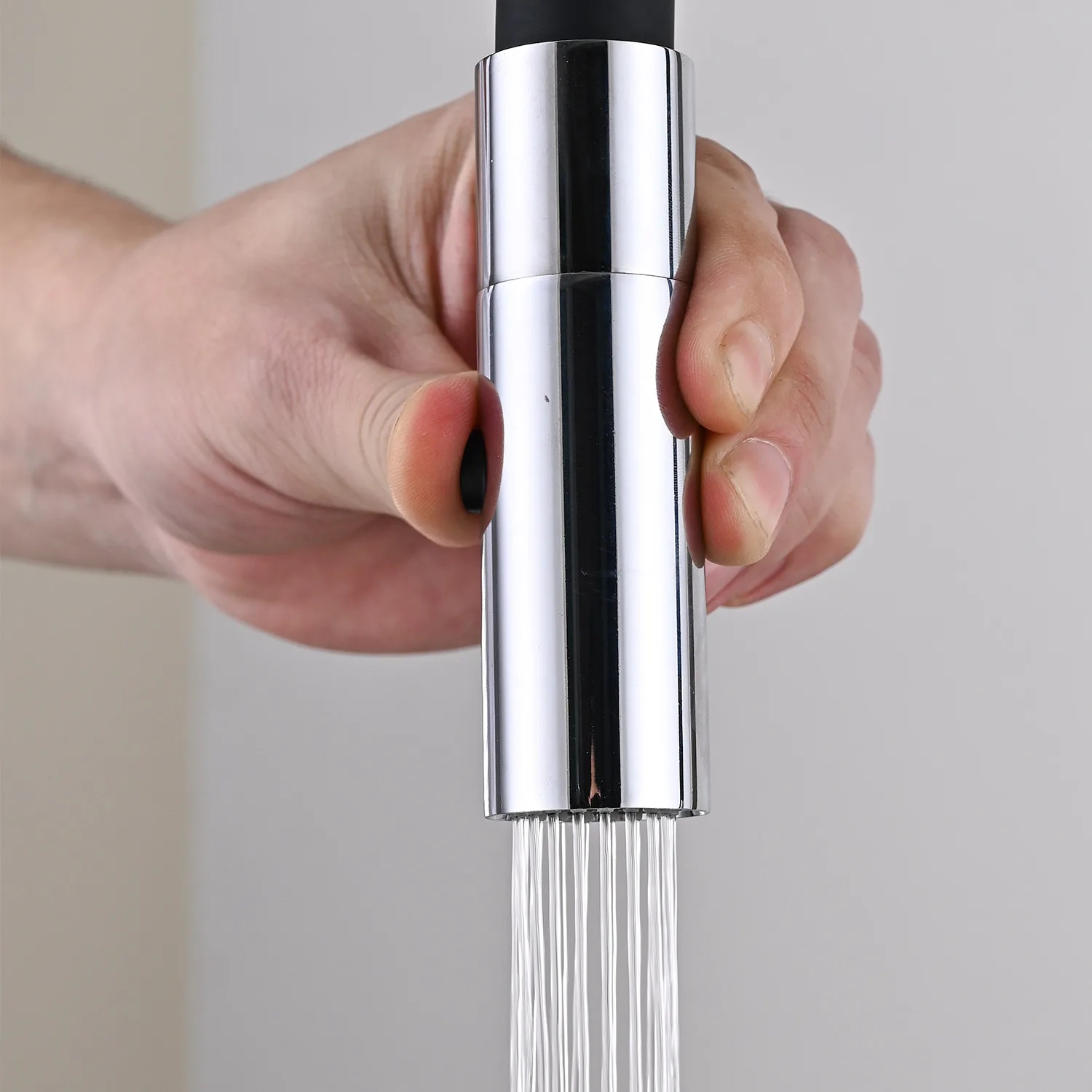 Copper Single Handle Pull Down Sink Kitchen Faucet with Sprayer Multifunctional Kitchen Sink Water Purifier Faucet Brass Modern