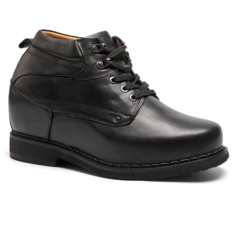 CF formal height increasing shoes genuine leather elevator boots for men