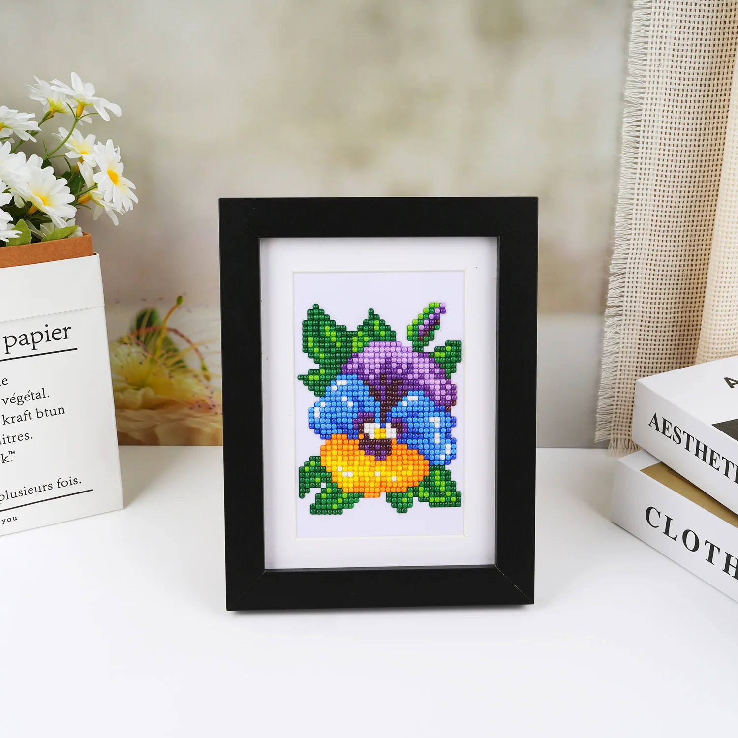12-piece Mini Diamond Painting Flower DIY Small Diamond Painting Gift for Friends Diamond Painting Artwork