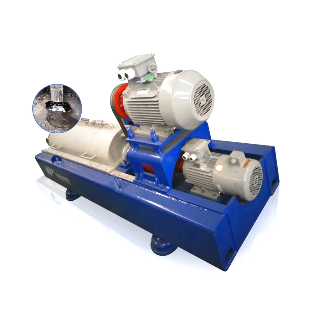 Horizontal deshidratador centrifuge carafe mud oil separator machine