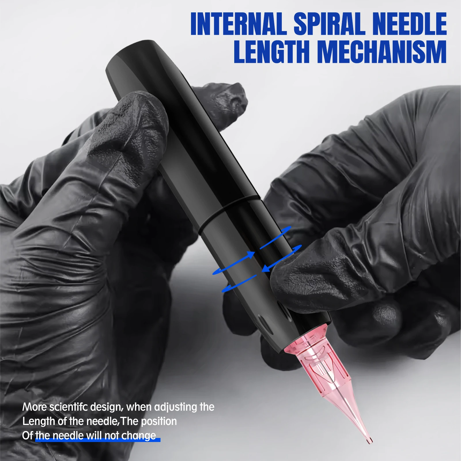 Private logo Mini Elf PMU Machine 2.5mm Strokes Length Smart Display Powerful Motor+Tattoo Gun For Lip blushing flutter brows